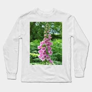 Pink Foxglove Long Sleeve T-Shirt